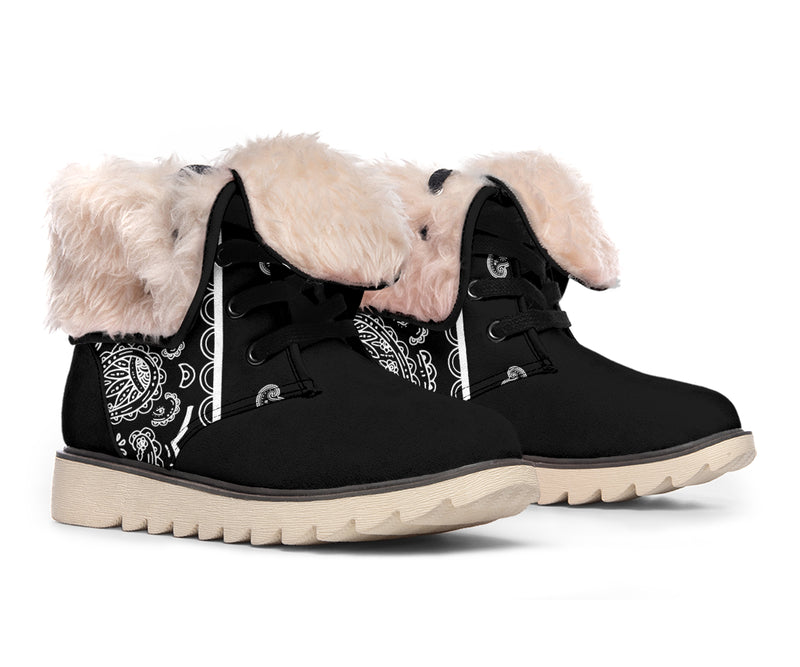 Black Bandana Women's Winter Boots