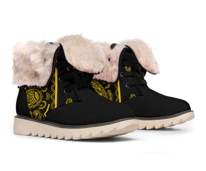 Black Gold Bandana Women's Winter Boots