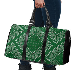 green bandana travel bag