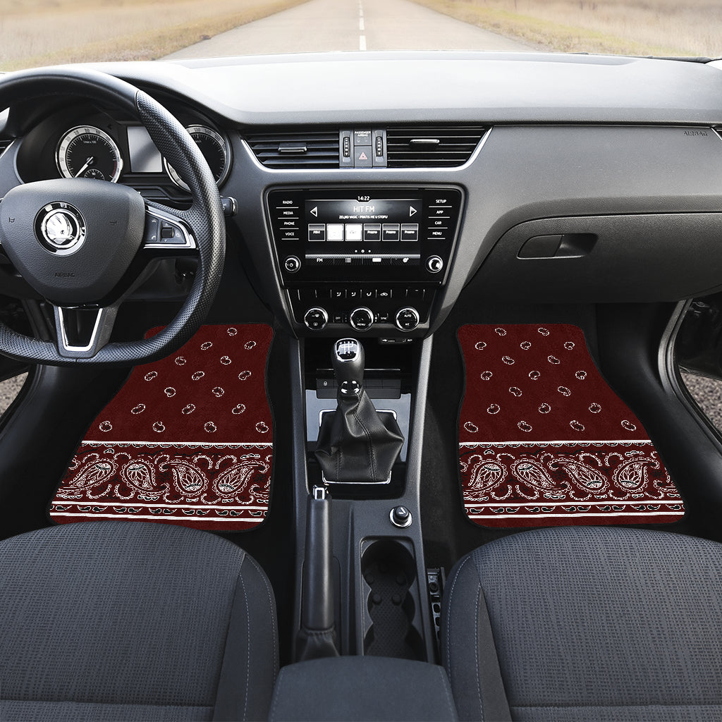 burgundy car show auto mats