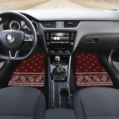 burgundy car show auto mats