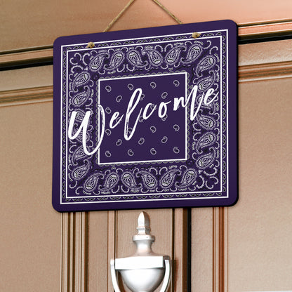 Royal Purple Bandana Door Signs