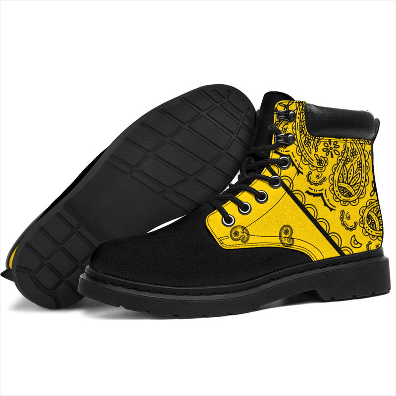 Yellow Bandana Blackout All Season Boots