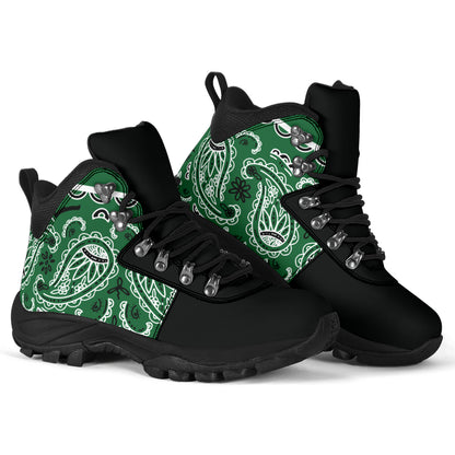 Classic Green Bandana Alpine Boots