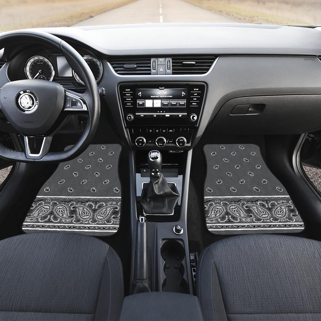 gray car mats