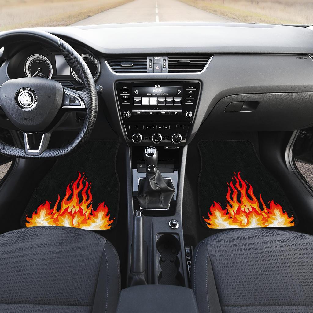 Flame Bandana Car Mats Set of 4