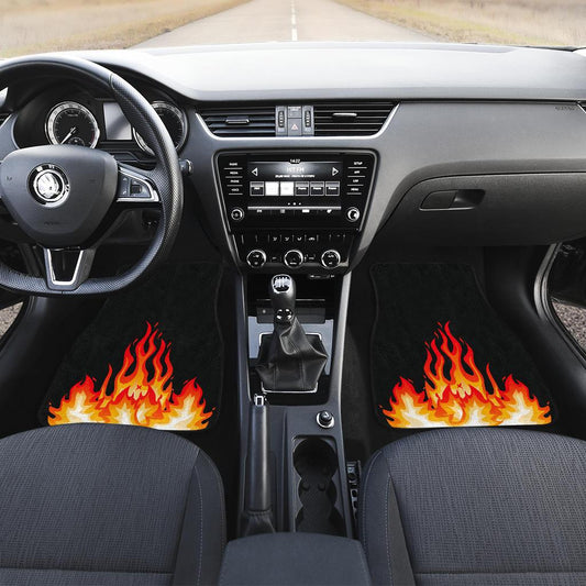 Flame Bandana Car Mats Set of 4