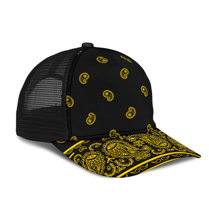 Black Gold Bandana Overload Mesh Back Cap