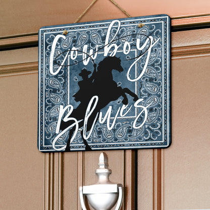 Denim Blue Bandana Door Signs