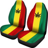 Rasta Marijuana Car Seat Covers