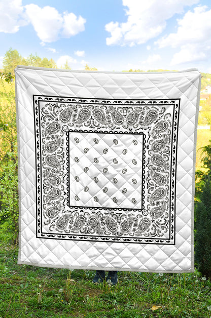 Quilt - White Bandana Quilt