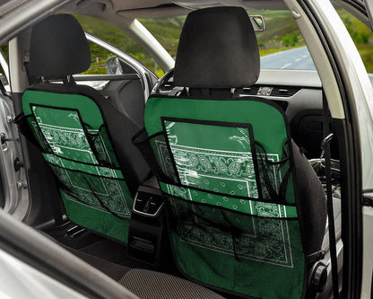 Classic Green  Bandana Car Seat Organizers