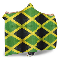 Ultimate Jamaica Flag Tiled Hooded Blanket