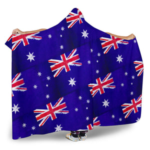 Ultimate Australia Flag Tiled Hooded Blanket