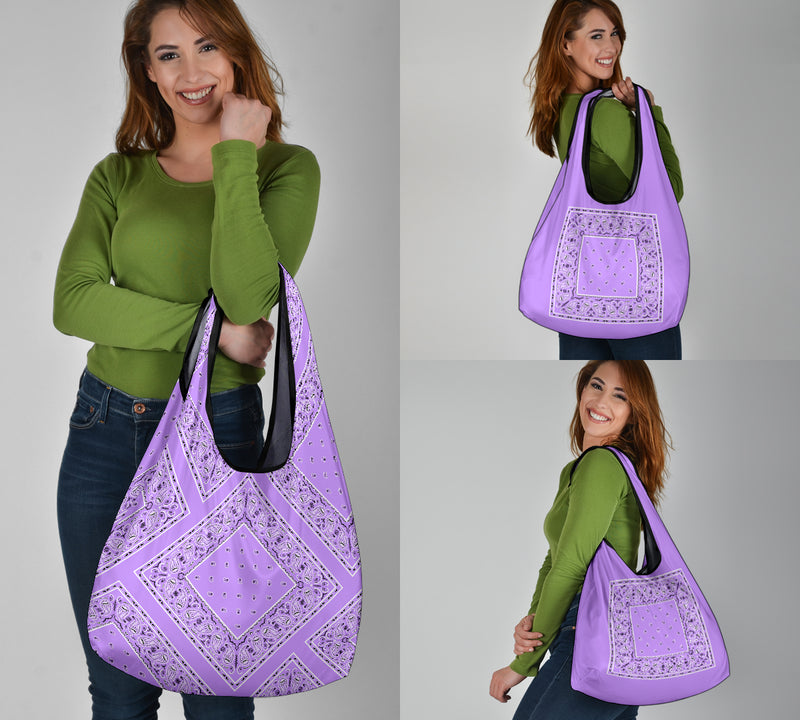 lilac purple shopping bag
