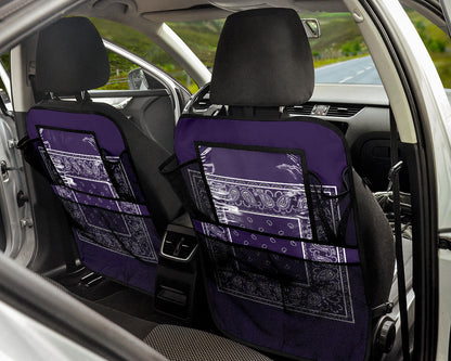 Royal Purple Bandana Back Seat Organizers