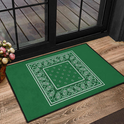 Classic Green Bandana Door Mats