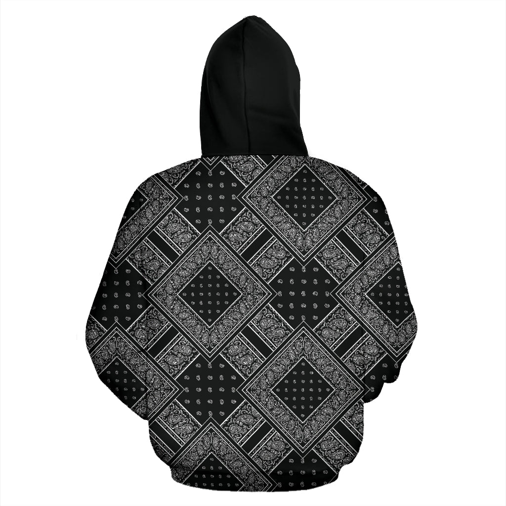 black bandana mens hoodies