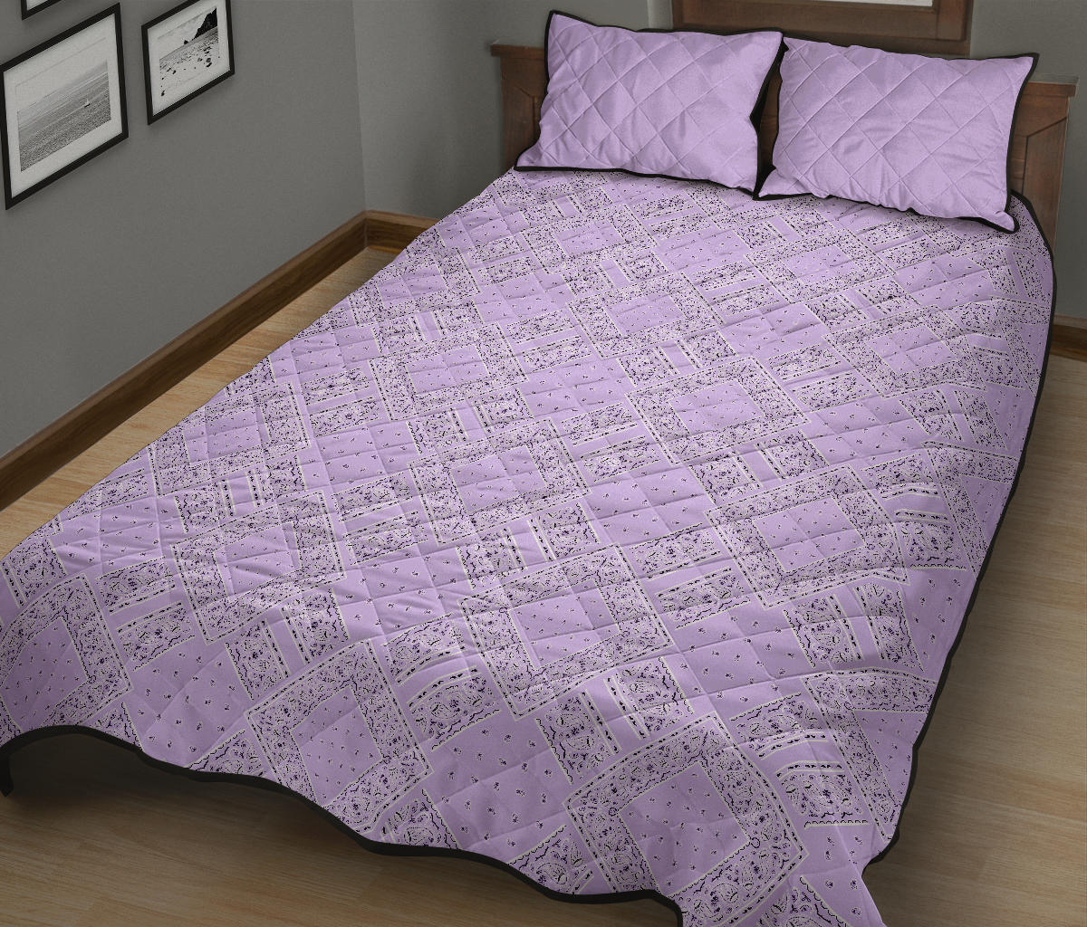 Quilt Set - Lilac Bandana DB Quilt w/Shams