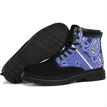 Ocean Blue Bandana Blackout All Season Boots