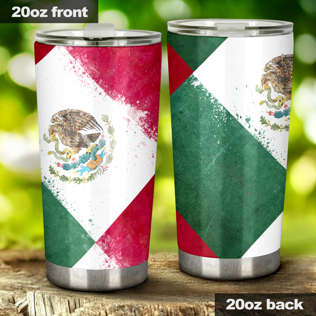 Mexico Flag Patches Tumblers