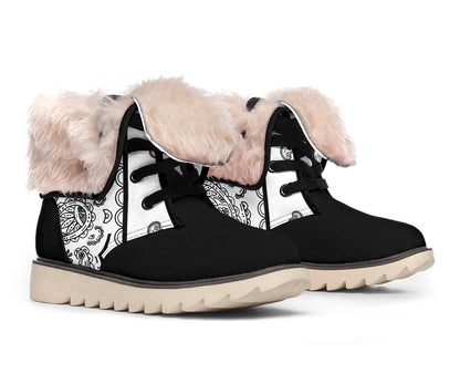 White Bandana Women's Winter Boots