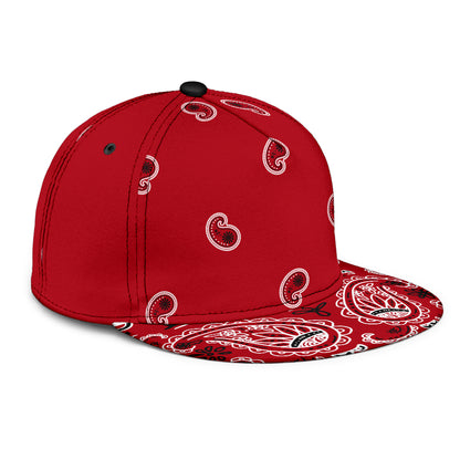 Classic Red Bandana Snapback Cap