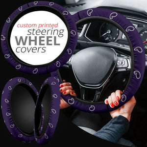Royal Purple Bandana Steering Wheel Covers - 3 Styles