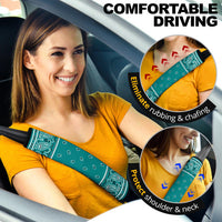 Teal Bandana Seat Belt Covers - 3 Styles