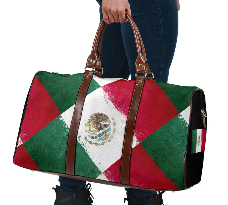 Mexican Flag Collage Travel Bag