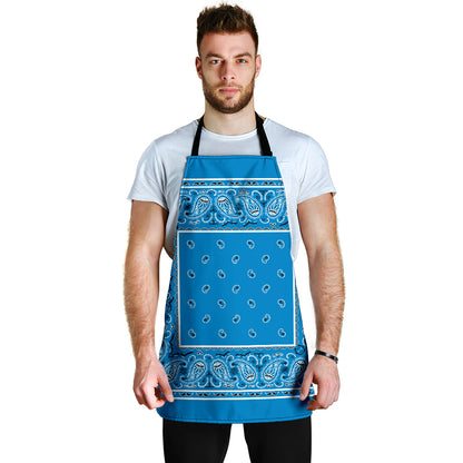 Sky Blue Big Bandana Apron