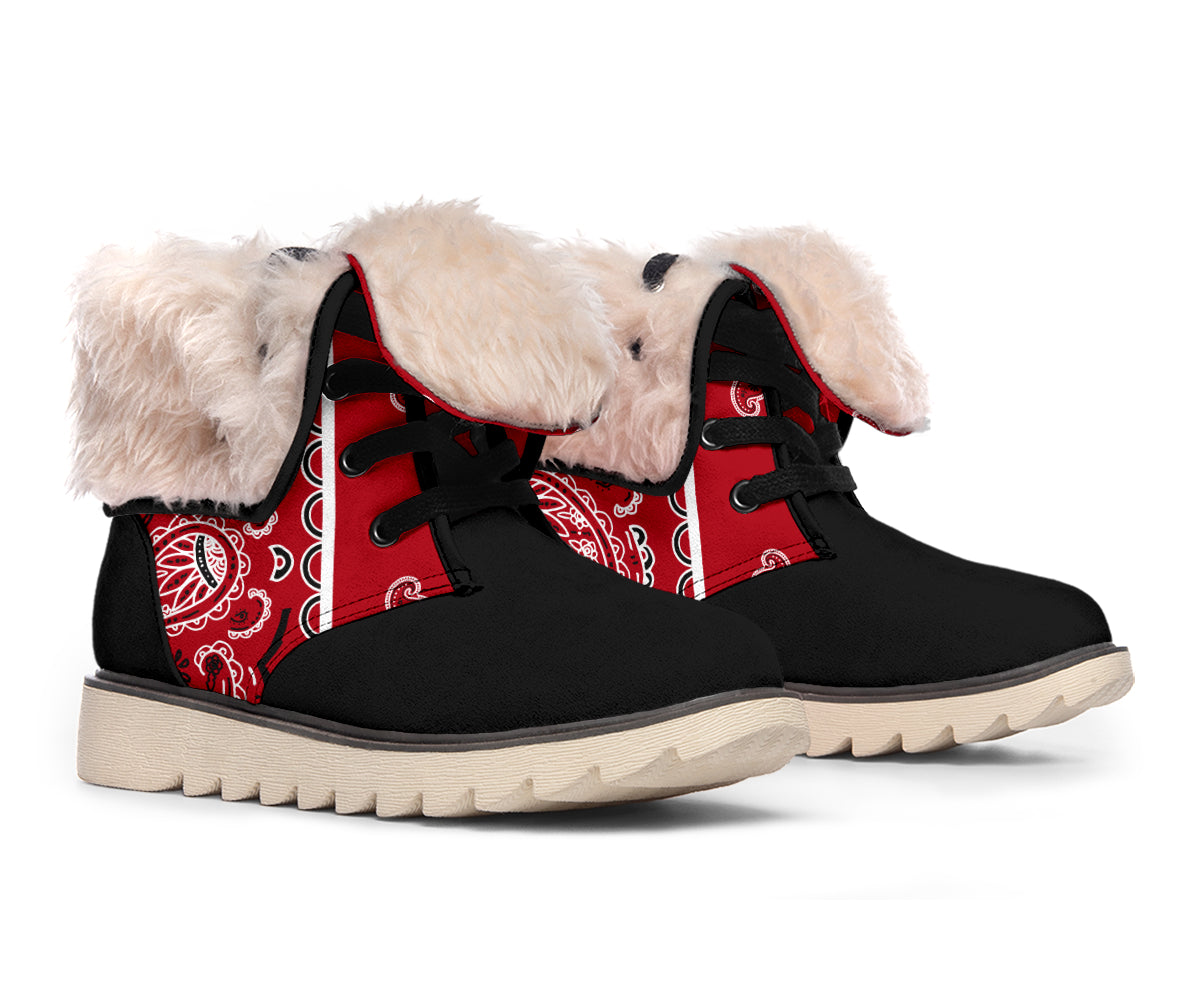 women's bandana snow boots