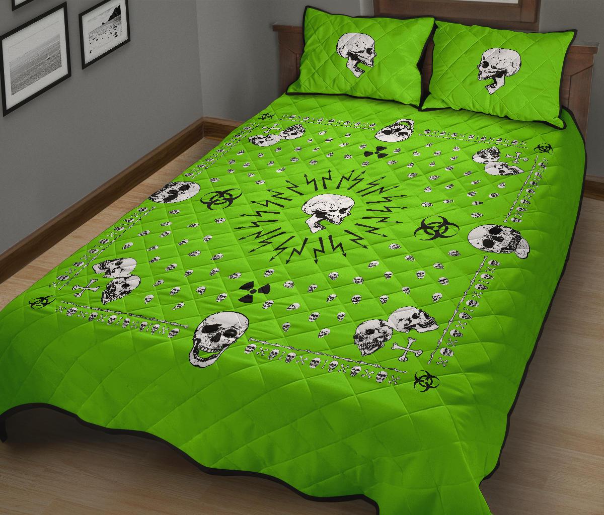 green bandana bedding set