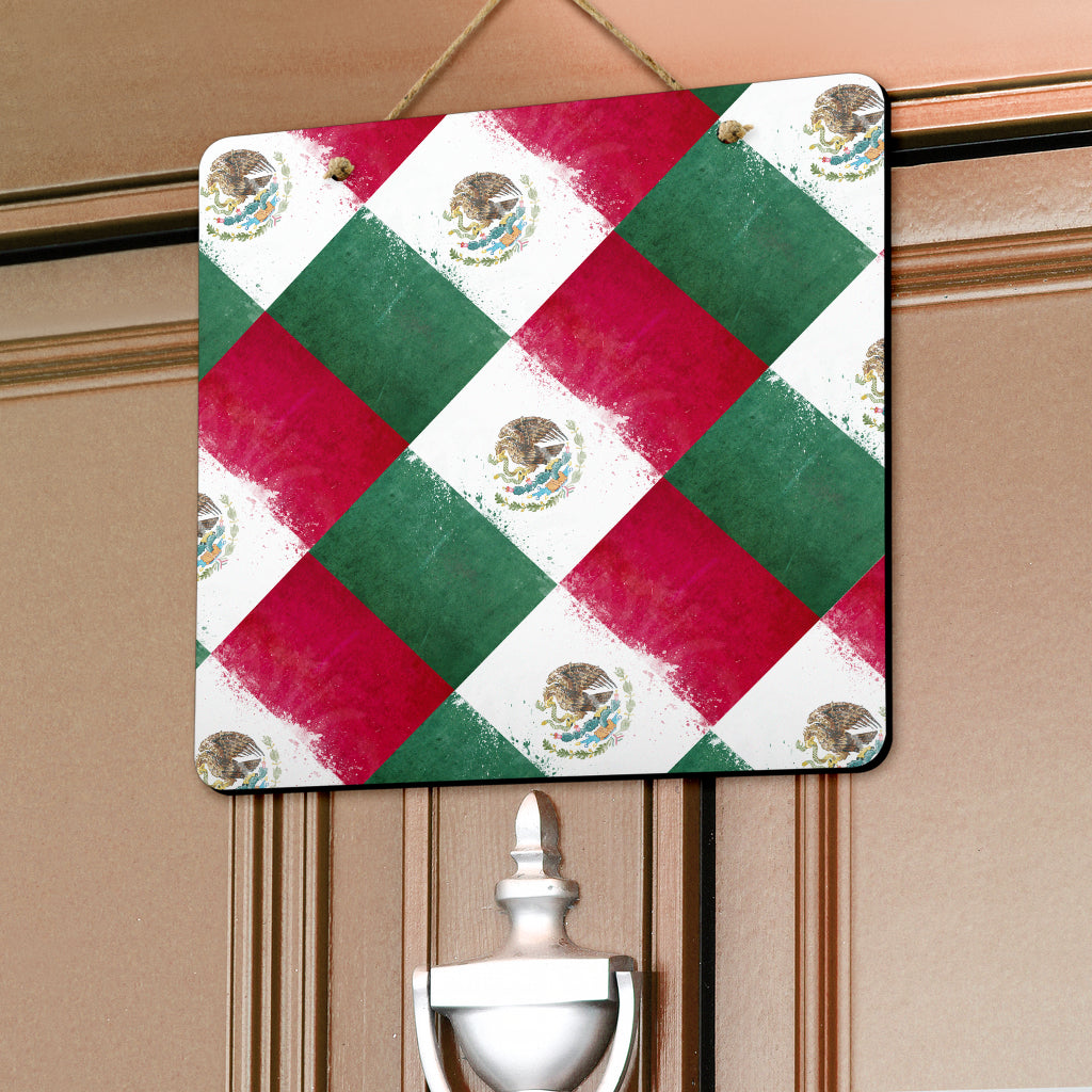 Mexican Flag Door Signs
