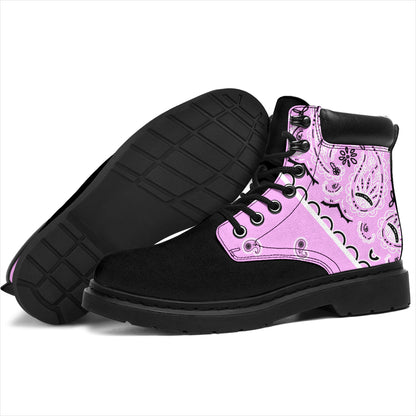 Light Pink Bandana Blackout All Season Boots