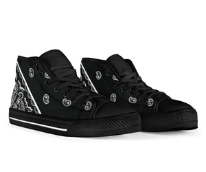 Black Bandana High Top Sneakers