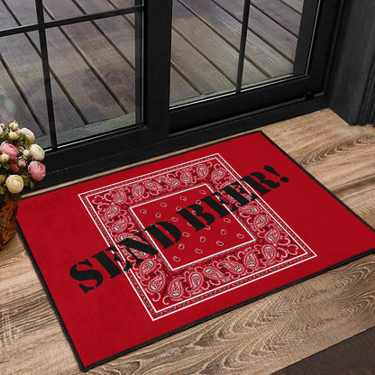 Classic Red Bandana Funny Door Mats