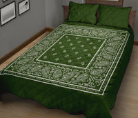 Forest Green Bandana Quilts with Shams