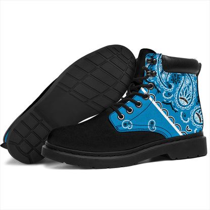 Sky Blue Bandana Blackout All Season Boots