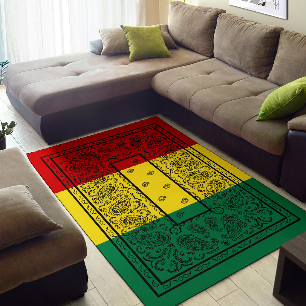 Rasta Bohemian Bandana Area Rugs