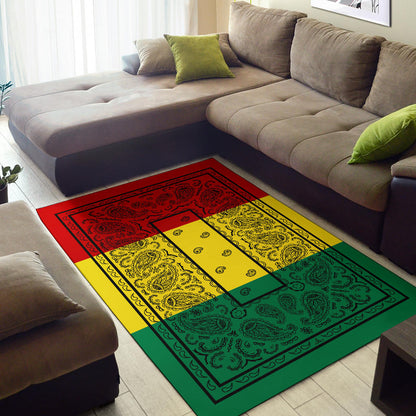Rasta Bohemian Bandana Area Rugs
