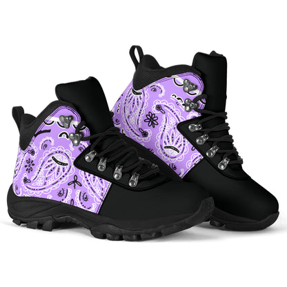 Light Lilac Bandana Alpine Boots