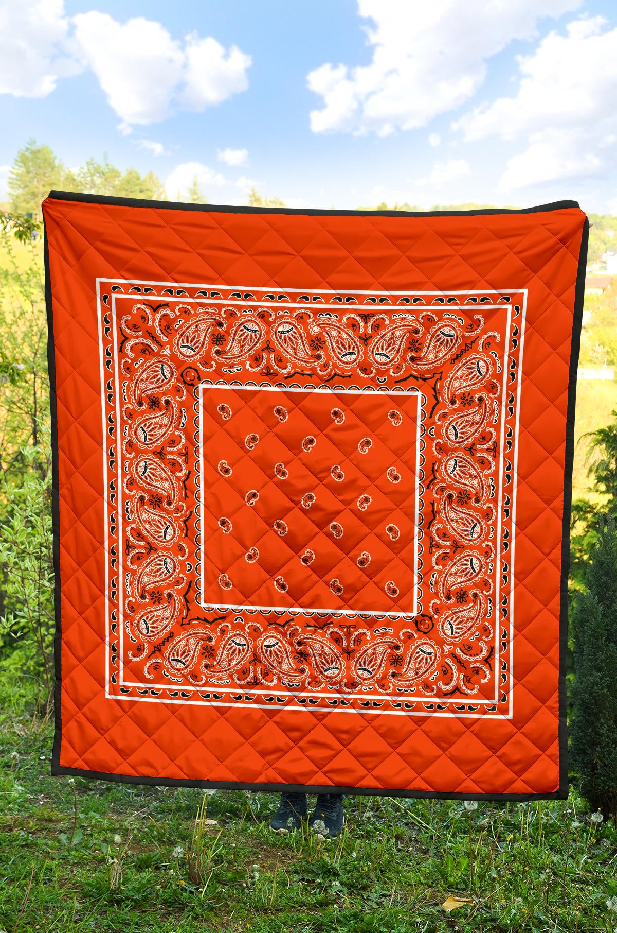 Quilt - Perfect Orange Bandana Quilt