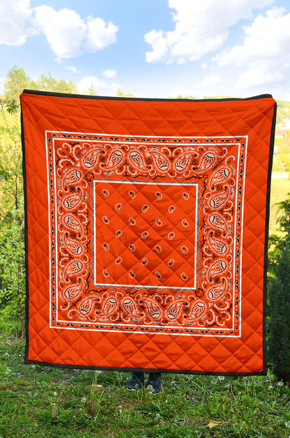 Quilt - Perfect Orange Bandana Quilt