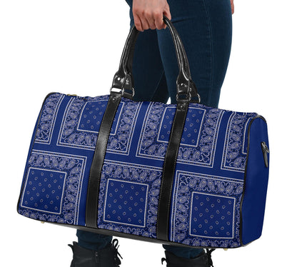 Blue Bandana Travel Bag