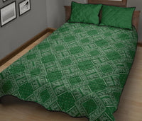 Quilt Set - Classic Green Bandana DB Quilt w/Shams