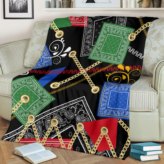 Ultra Plush Abstract Harmony Fleece Throw Blanket