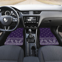 Quad Royal Purple Bandana Car Mats - Fancy
