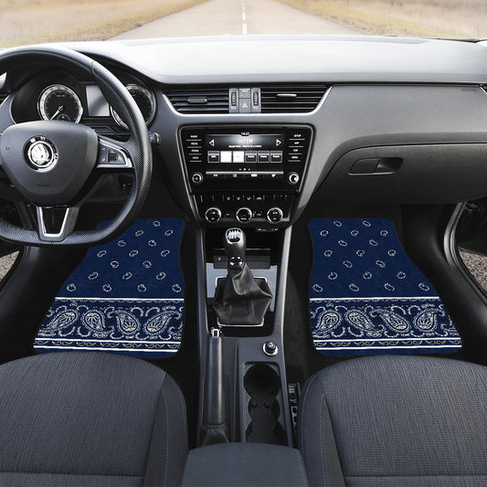 blue bandana auto mats