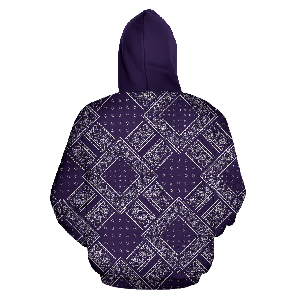 Royal Purple Bandanas DB Zip Hoodies